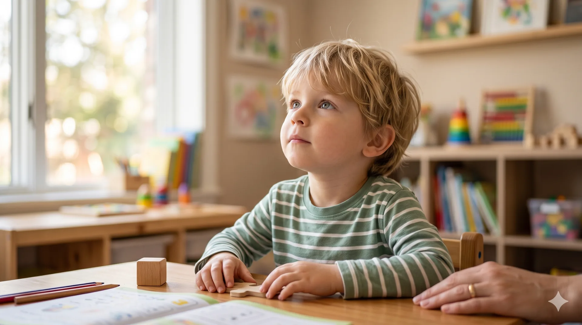 Family consulting with a specialist at an autism clinic